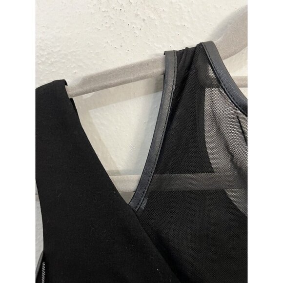 REBEL Wilson X Angels Blouse Sheer Cold Shoulder Black Women 2X - Picture 6 of 12